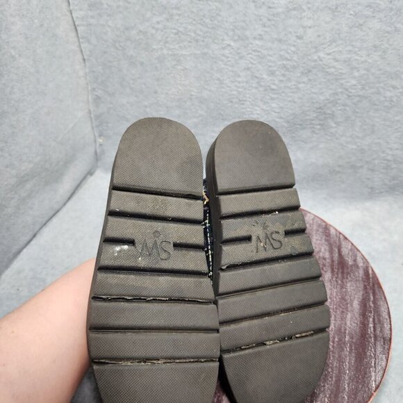 Stuart Weitzman Zoe Lift Sandals in Tartan Tweed Size 7b - Picture 8 of 10